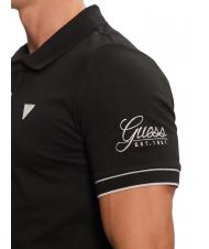 GUESS LYE Polo de manga corta con logotipo jetbla - camisa polo - 3