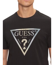 GUESS TRIANGLE Camiseta con estampado maxi jetbla - camiseta - 3