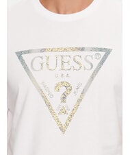 GUESS TRIANGLE Camiseta con estampado maxi purwhite - camiseta - 3