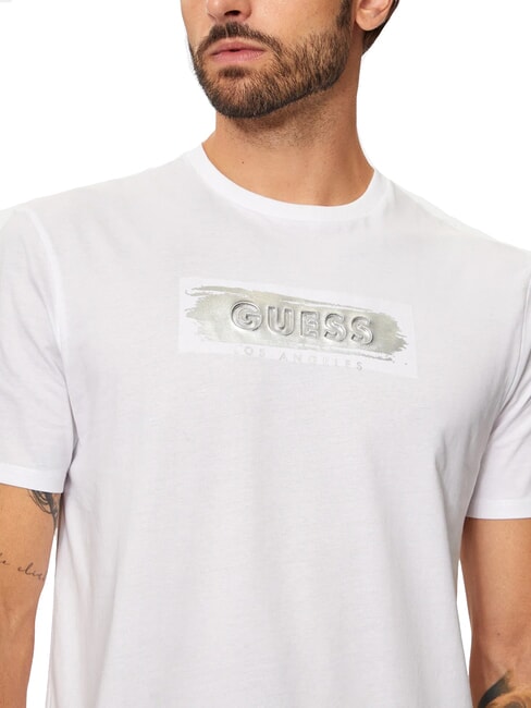 METALLIC LOGO Camiseta con estampado en relieve purwhite - camiseta