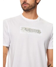 GUESS METALLIC LOGO Camiseta con estampado en relieve purwhite - camiseta - 3