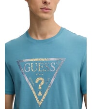 GUESS TRIANGLE Camiseta con estampado maxi Tormenta salvaje azul - camiseta - 3