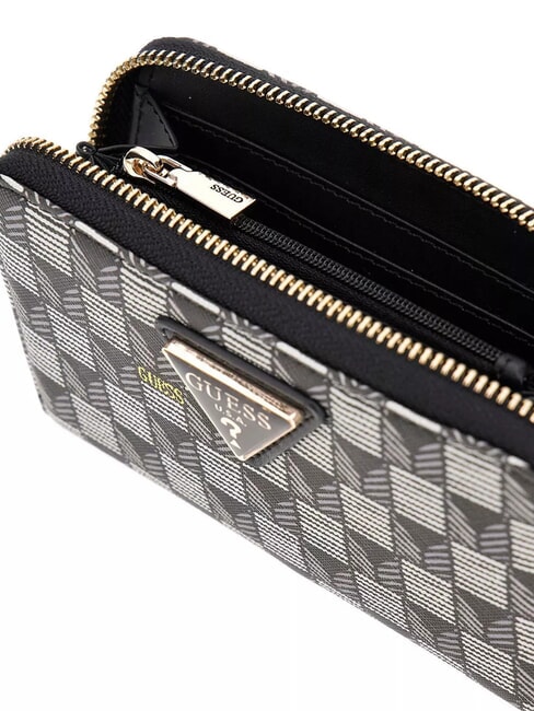 G WAVE  Cartera mediana con cremallera logotipo negro - Carteras Mujer