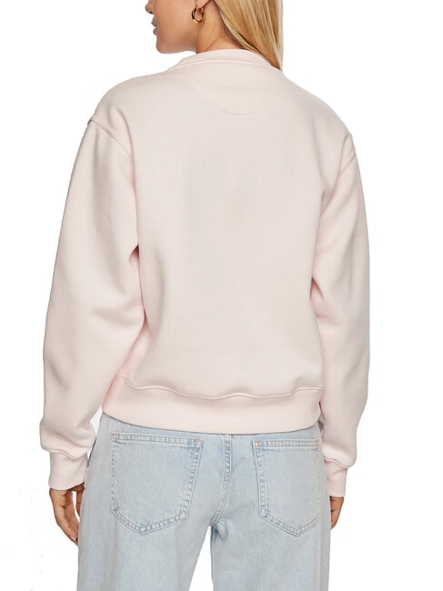 ICON Sudadera con cuello redondo rosa de bajo perfil - Sudaderas de mujer