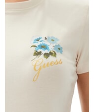 GUESS FLOWERS Camiseta elástica rubor vainilla - camiseta - 4