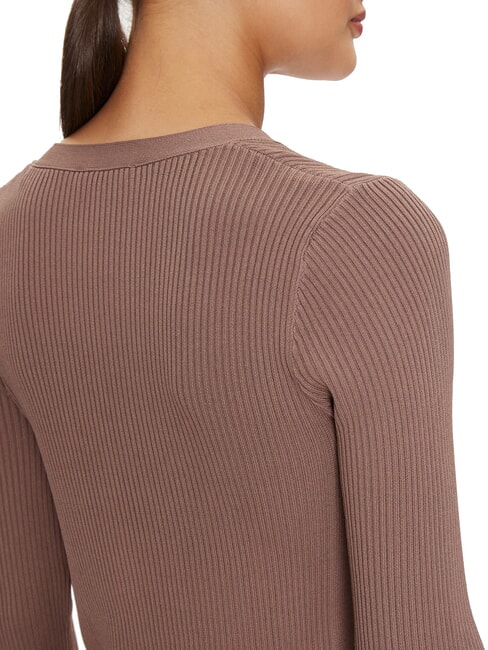 KAILEY Cárdigan de canalé con botones hierro - Suéteres de mujer