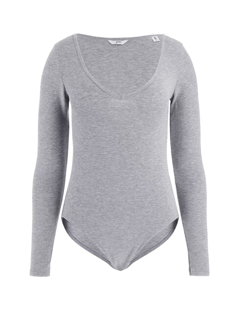 TESSA Body de canalé de manga larga gj gris medio brezo - camiseta