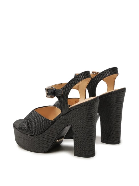 STARLA Sandalias de cuña alta NEGRO - Zapatos Mujer