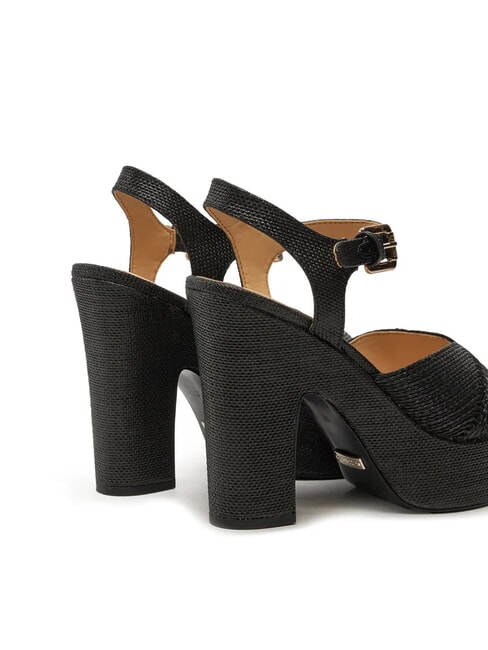 STARLA Sandalias de cuña alta NEGRO - Zapatos Mujer