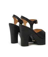 GUESS STARLA Sandalias de cuña alta NEGRO - Zapatos Mujer - 4