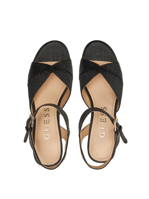 STARLA Sandalias de cuña alta NEGRO - Zapatos Mujer