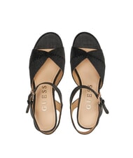 GUESS STARLA Sandalias de cuña alta NEGRO - Zapatos Mujer - 5