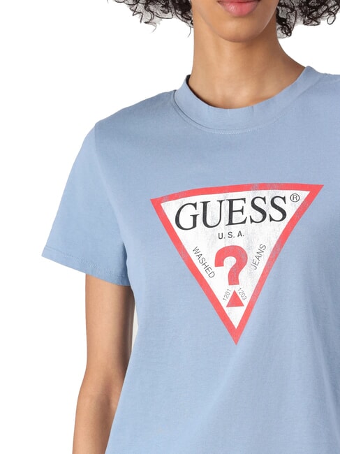 CLASSIC FIT LOGO camiseta con logo cinta azul - camiseta