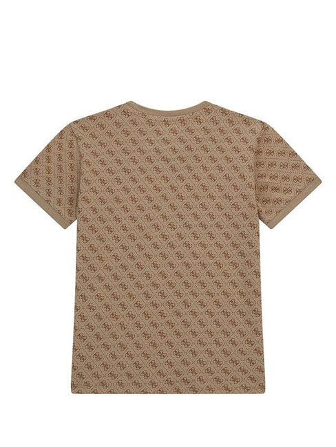 KIDS Camiseta con logotipo 4G en toda su extensi&oacute;n 4g aop beige blanco - Camiseta ni&ntilde;o