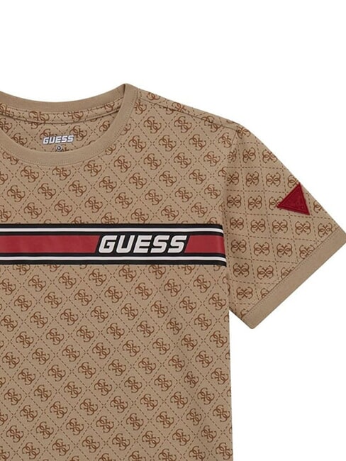 KIDS Camiseta con logotipo 4G en toda su extensi&oacute;n 4g aop beige blanco - Camiseta ni&ntilde;o