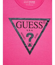 GUESS KIDS Camiseta con logo triangular viaje rosa - Camiseta niño - 3
