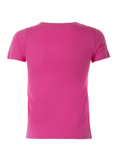 KIDS Camiseta con estampado de logotipo en forma de tri&aacute;ngulo viaje rosa - Camiseta ni&ntilde;o