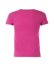 GUESS KIDS Camiseta con estampado de logotipo en forma de tri&aacute;ngulo viaje rosa - Camiseta ni&ntilde;o - 2