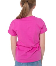 GUESS KIDS Camiseta con estampado de logotipo en forma de tri&aacute;ngulo viaje rosa - Camiseta ni&ntilde;o - 4