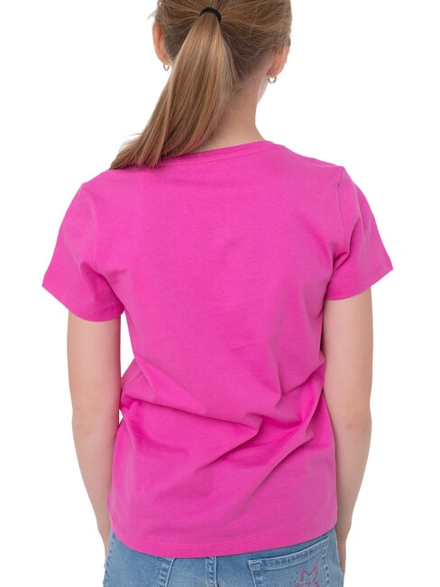 KIDS Camiseta con estampado de logotipo en forma de triángulo viaje rosa - Camiseta niño