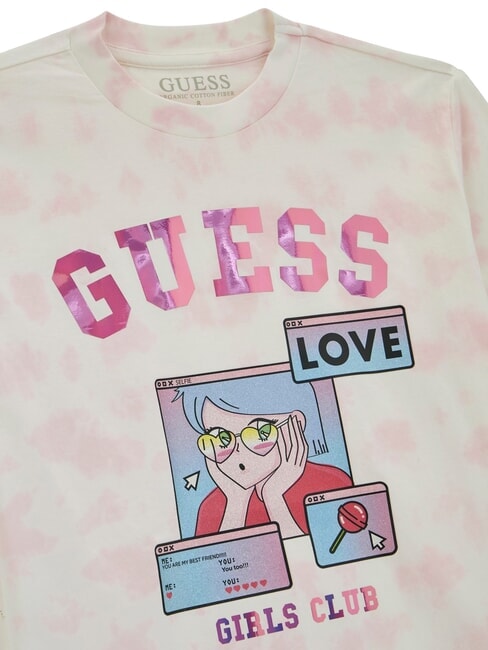 KIDS Camiseta estampada con estampado teñido anudado rosa - Camiseta niño