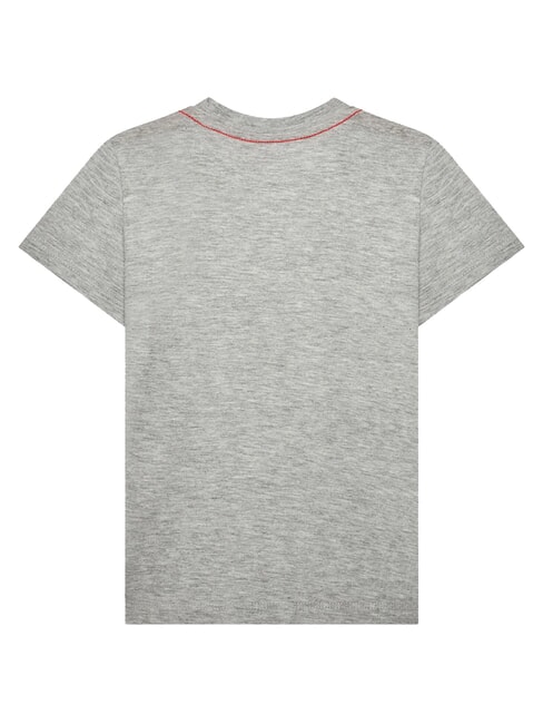 KIDS Camiseta de algodón con estampado de triángulos gris jaspeado claro - Camiseta niño