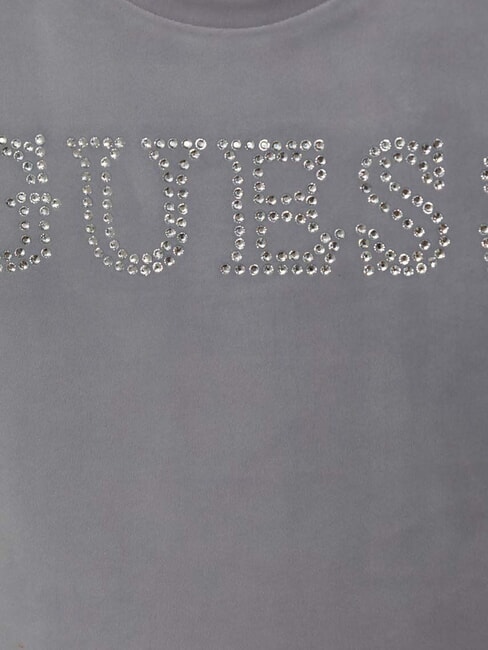 MINI ME Camiseta corta con logotipo de diamantes de imitación humo lila - Camiseta niño