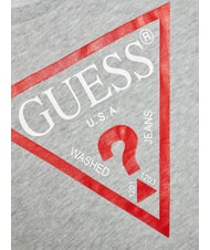 GUESS CORE KIDS Sudadera de manga larga con estampado de logo gris jaspeado claro - Sudadera Bebé - 3