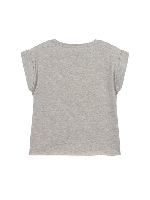 CORE KIDS Camiseta corta con estampado gris jaspeado claro m - Camiseta ni&ntilde;o