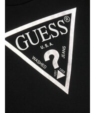 GUESS CORE KIDS Sudadera con estampado de logotipo en triángulo negro azabache con escarcha g - Sudadera Bebé - 3