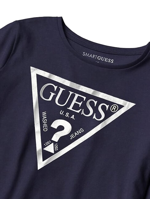 KIDS Camiseta con estampado de logotipo en forma de triángulo cubierta azul - Camiseta niño