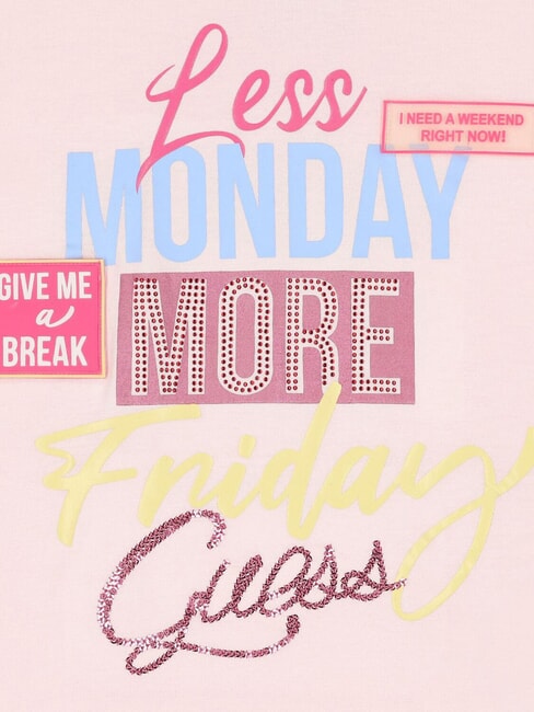 KIDS Camiseta con pedrería y lentejuelas ballet rosa - Camiseta niño