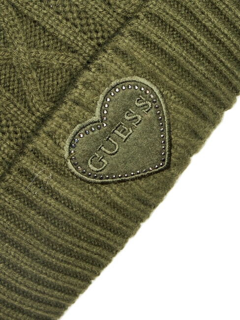 KIDS Gorro trenzado con pompón planta verde - gorro bebe