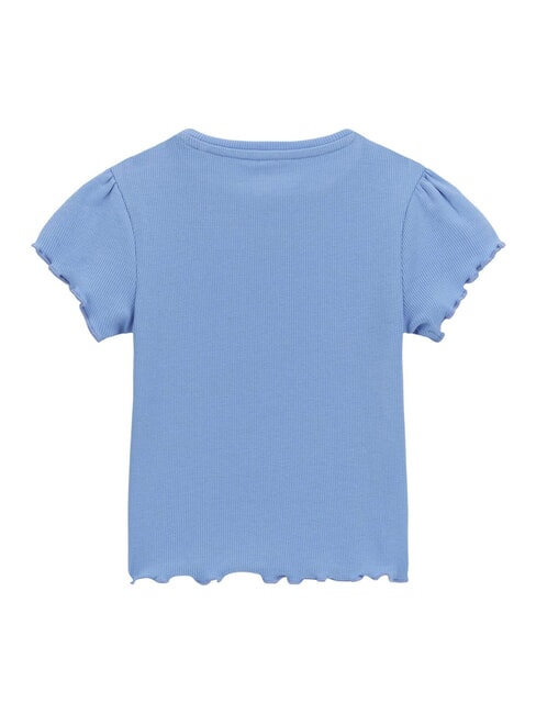 KIDS Camiseta con bordado de cerezas primavera azul - Camiseta niño