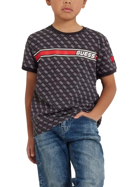 KIDS Camiseta con logotipo 4G en toda su extensi&oacute;n 4g aop negro azabache - Camiseta ni&ntilde;o