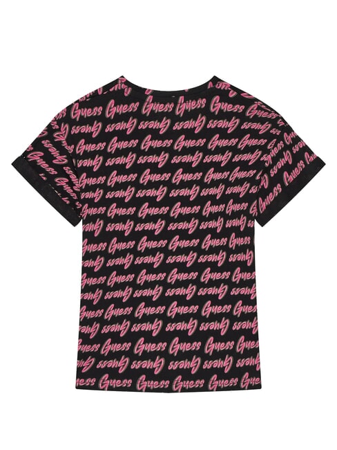 KIDS Camiseta con estampado de logotipo por toda la prenda aop supongo negro - Camiseta niño