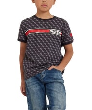 GUESS KIDS Camiseta con logotipo 4G en toda su extensión 4g aop negro azabache - Camiseta niño - 4