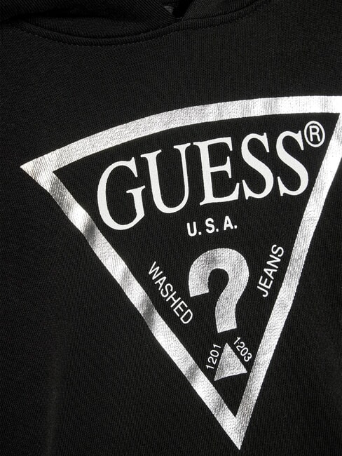 CORE KIDS Sudadera con capucha y estampado negro azabache con escarcha g - Sudadera Bebé