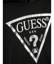 GUESS CORE KIDS Sudadera con capucha y estampado negro azabache con escarcha g - Sudadera Bebé - 3