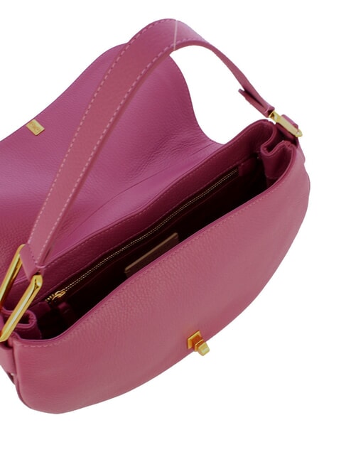 MAGIE SOFT Bolso bandolera de piel con bandolera rosa pulpa - Bolsos Mujer