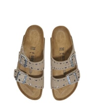 BIRKENSTOCK ARIZONA RIVET  Sandalias de cuero gris pardo - Zapatos Mujer - 3