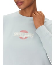 GUESS JEANS CN CROP Sudadera de algodón laguna azul - Sudaderas de mujer - 3