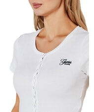 GUESS JEANS SL CN SNAP EMBRO  Camiseta purwhite - camiseta - 3