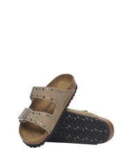BIRKENSTOCK ARIZONA RIVET  Sandalias de cuero gris pardo - Zapatos Mujer - 4