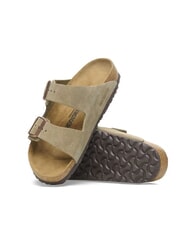 BIRKENSTOCK ARIZONA Sandalia zapatilla con hebillas gris pardo - Zapatos unisex - 6