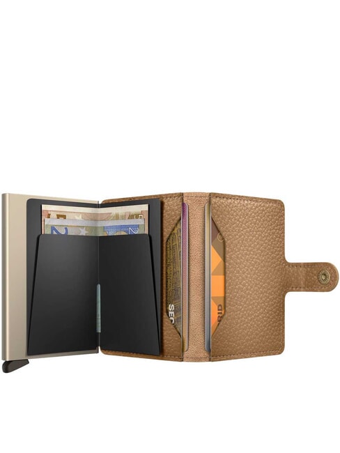 PEBBLE  Cartera de cuero martillado capuchino - Carteras Mujer