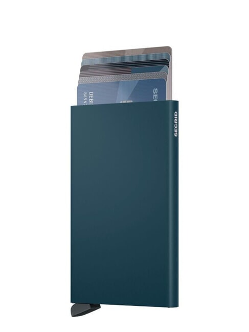 CARDPROTECTOR  Tarjetero con bloqueo RFID verde azulado - Carteras Hombre