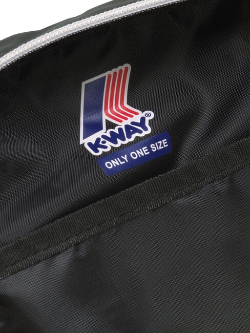 ERLOY Bolsa de nailon con bolsillo verde negruzco - Bandoleras Hombre