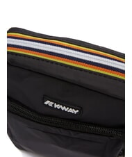 KWAY ERLOY Bolsa de nailon con bolsillo negro también - Bandoleras Hombre - 3