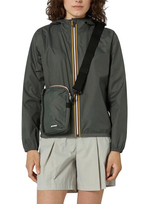 BARBITON Bolsa de nailon verde negruzco - Bandoleras Hombre